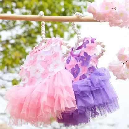 Cute Tutu Floral Dress For Small Pets - Image 12