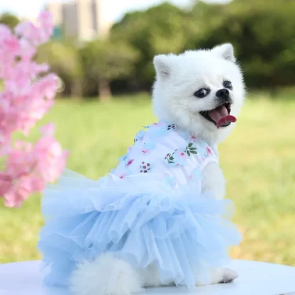 Cute Tutu Floral Dress For Small Pets - Image 4