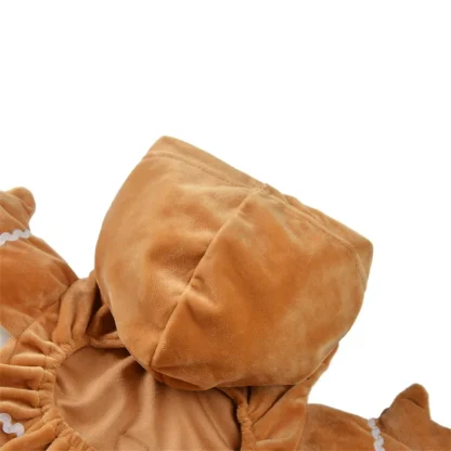 Cute Gingerbread Costume for Pet - Image 5