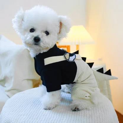 Cute Pet Costume with Dino Spikes Back - Image 5