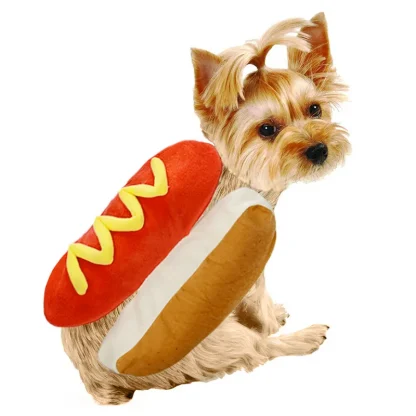 Pet Halloween Costume Funny Hot Dog