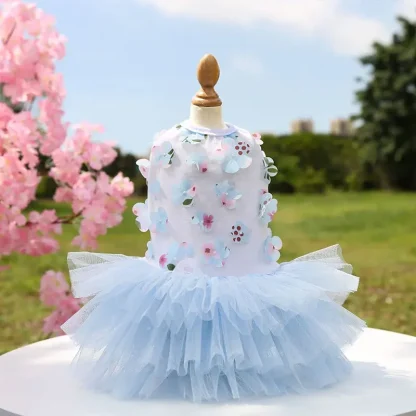 Cute Tutu Floral Dress For Small Pets - Image 9