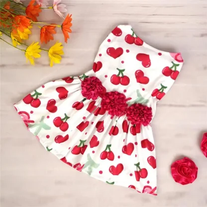 Trendy Soft Pink Pet Dresses - Image 2