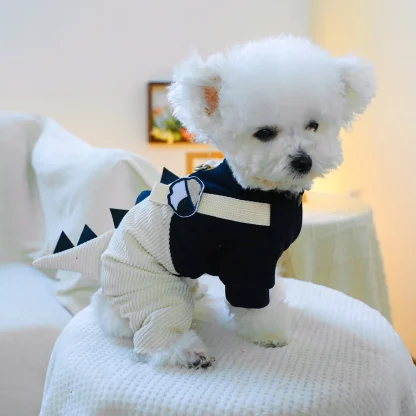 Cute Pet Costume with Dino Spikes Back - Image 4