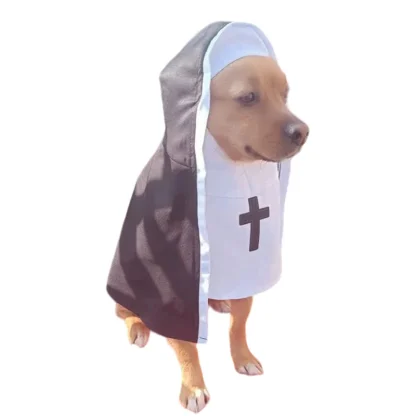 Funny Nun Cloak Pet Costumes - Image 5