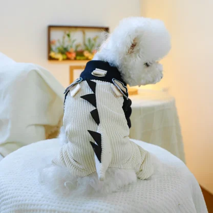 Cute Pet Costume with Dino Spikes Back - Image 7