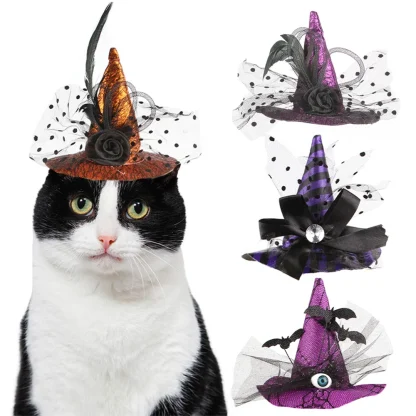 Funny Halloween Witch Hat for Pets - Image 4
