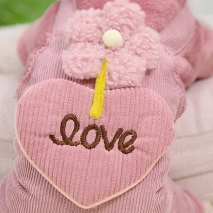 Pet Clothes with Cute Floral and Heart Shape - Image 9