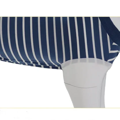 Stripe Print with Snap Button Closure - Image 5
