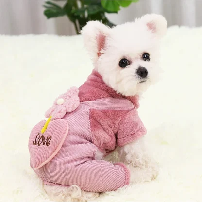 Pet Clothes with Cute Floral and Heart Shape - Image 6