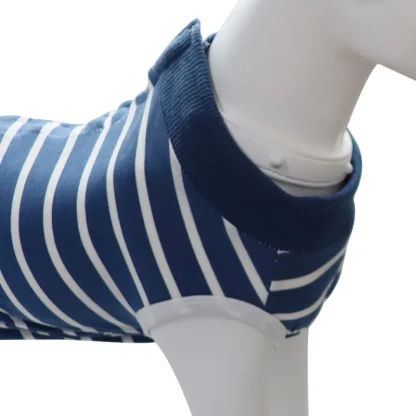 Stripe Print with Snap Button Closure - Image 4