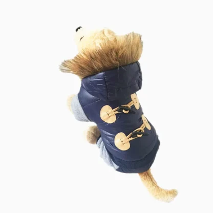 Hooded Winter Clothes with Faux Fur - Image 3