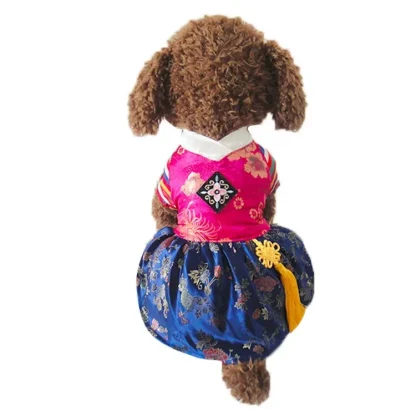 Traditional Floral Clothes for Pets - Image 3