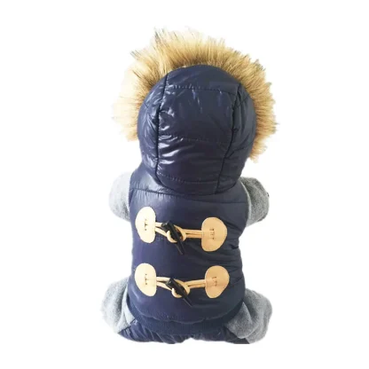 Hooded Winter Clothes with Faux Fur