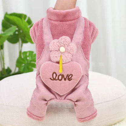 Pet Clothes with Cute Floral and Heart Shape - Image 8