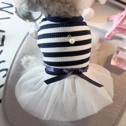 Tutu Striped Dress for Small Pets - Image 3