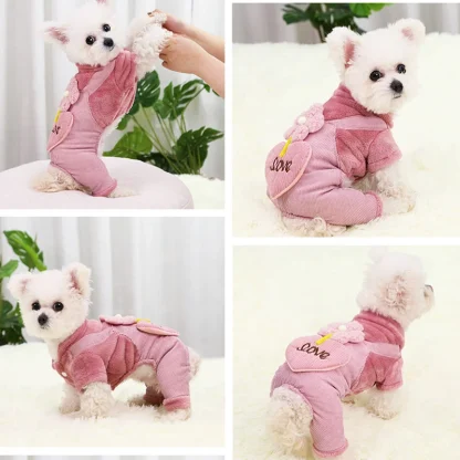 Pet Clothes with Cute Floral and Heart Shape - Image 13