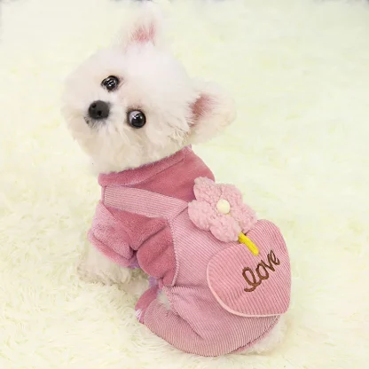 Pet Clothes with Cute Floral and Heart Shape - Image 7