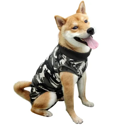 Camo Print Pet Clothes with Snap Button - Image 2