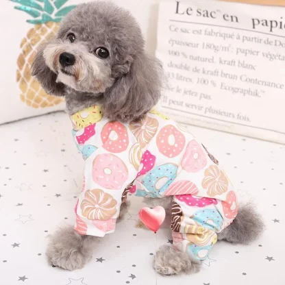 Vibrant Print Casual Pet Pajamas - Image 3