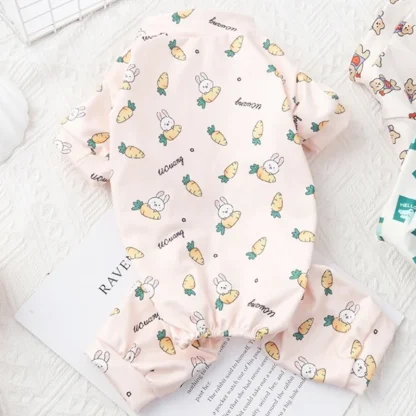 Cartoon Print Pet Jumpsuit with Elastic Edges - Image 5