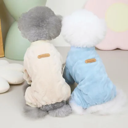Warm Fleece Overalls for Small Pets - Image 2