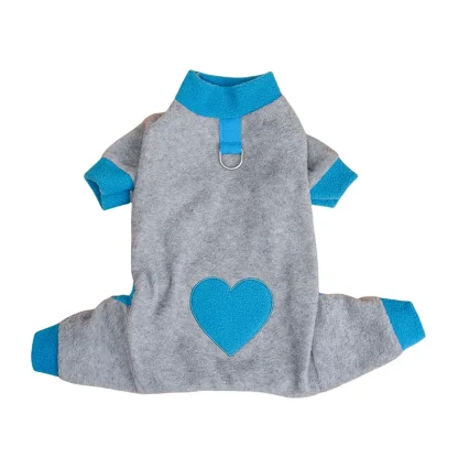 Heart Pattern Pajamas for Small Pets - Image 3