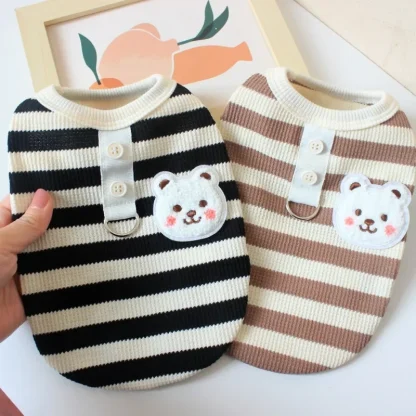 Casual Pet Clothes with Striped Pattern - Image 3
