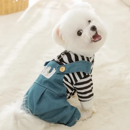 Adorable Striped Jumpsuit for Pets - Image 10