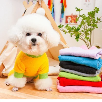 Heart Pattern Pajamas for Small Pets - Image 7