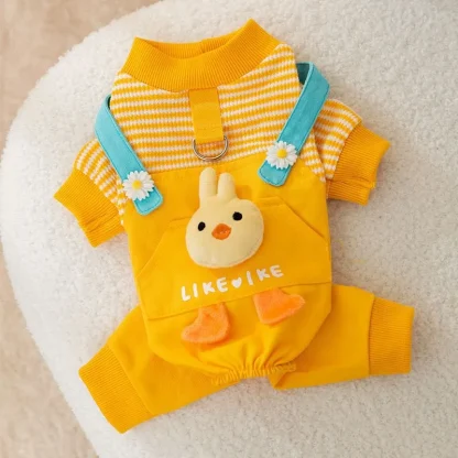 Adorable Striped Jumpsuit for Pets