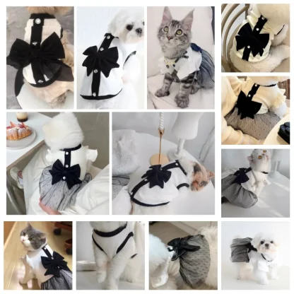 Fancy Elegant Clothes with Bow for Pets - Image 8