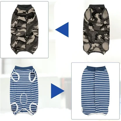 Camo Print Pet Clothes with Snap Button - Image 7