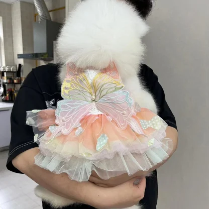 Fancy Pet Dress with Decorative Butterfly - Image 13