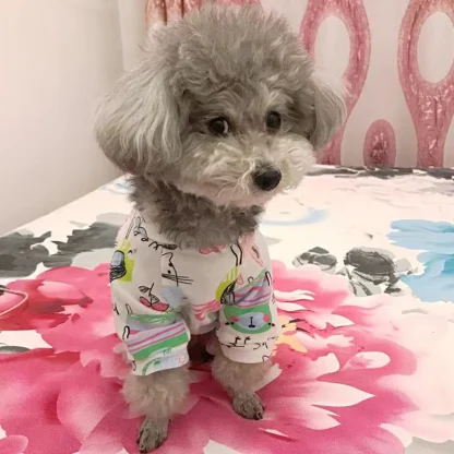 Vibrant Print Casual Pet Pajamas - Image 7