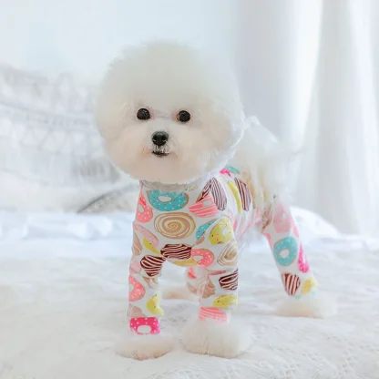 Vibrant Print Casual Pet Pajamas - Image 5