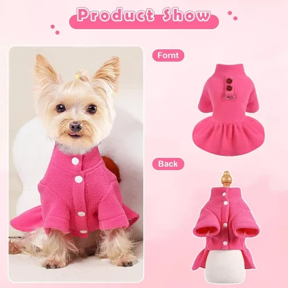 Thermal Fleece Dress for Small Pets - Image 7