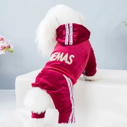 Luxury Pet Jumpsuit with Hoodie - Image 3