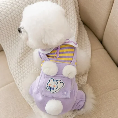 Adorable Striped Jumpsuit for Pets - Image 8