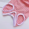 Printed Stripes Pet Clothes with Button Down - Image 3