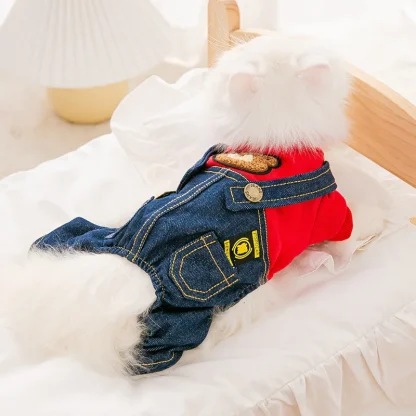 Adorable Striped Jumpsuit for Pets - Image 9