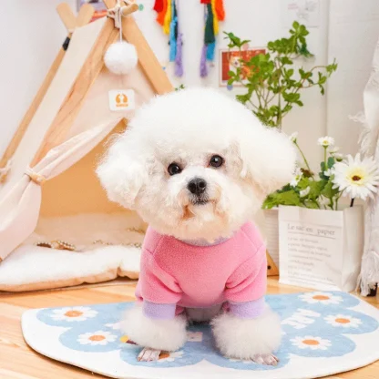 Heart Pattern Pajamas for Small Pets - Image 5