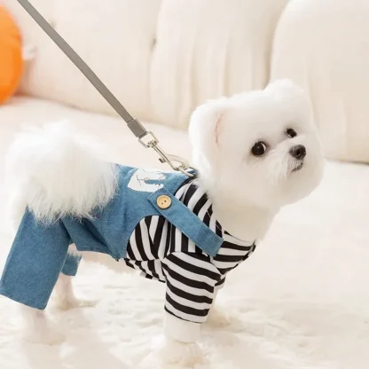 Adorable Striped Jumpsuit for Pets - Image 11