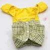 Plaid Print Pet Clothes with Collar - Image 4
