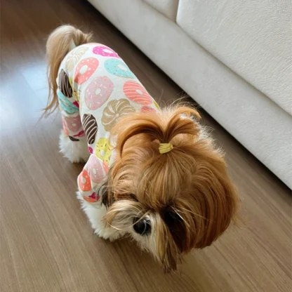 Vibrant Print Casual Pet Pajamas - Image 4