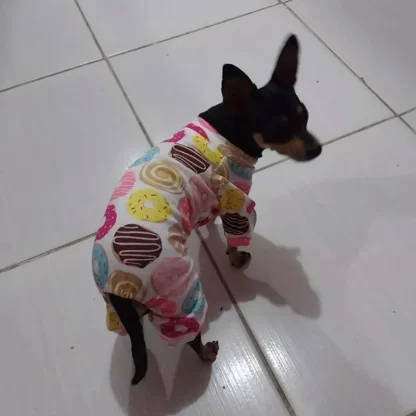 Vibrant Print Casual Pet Pajamas - Image 14
