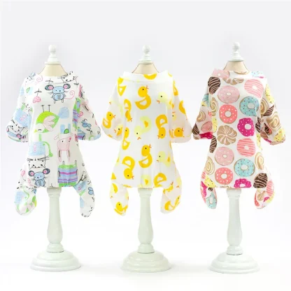 Vibrant Print Casual Pet Pajamas