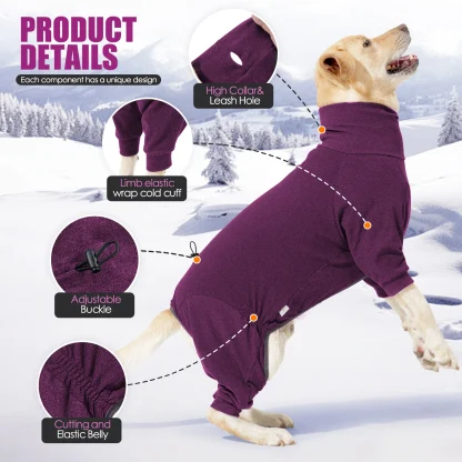 Windproof Warm Fleece Dog Clothes - Image 4