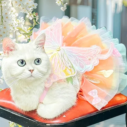 Fancy Pet Dress with Decorative Butterfly - Image 11