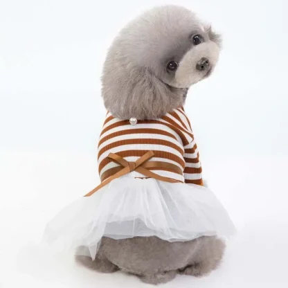 Tutu Striped Dress for Small Pets - Image 4